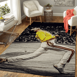 Freddie Mercury Action Music Artist Art For Fans Area Rug Living Room Carpet Rug Regtangle Carpet Floor Decor Home Decor