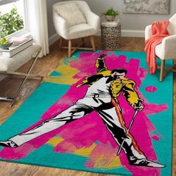 Freddie Mercury Area Rug Living Room Rug Home Decor Music Ofd 191012