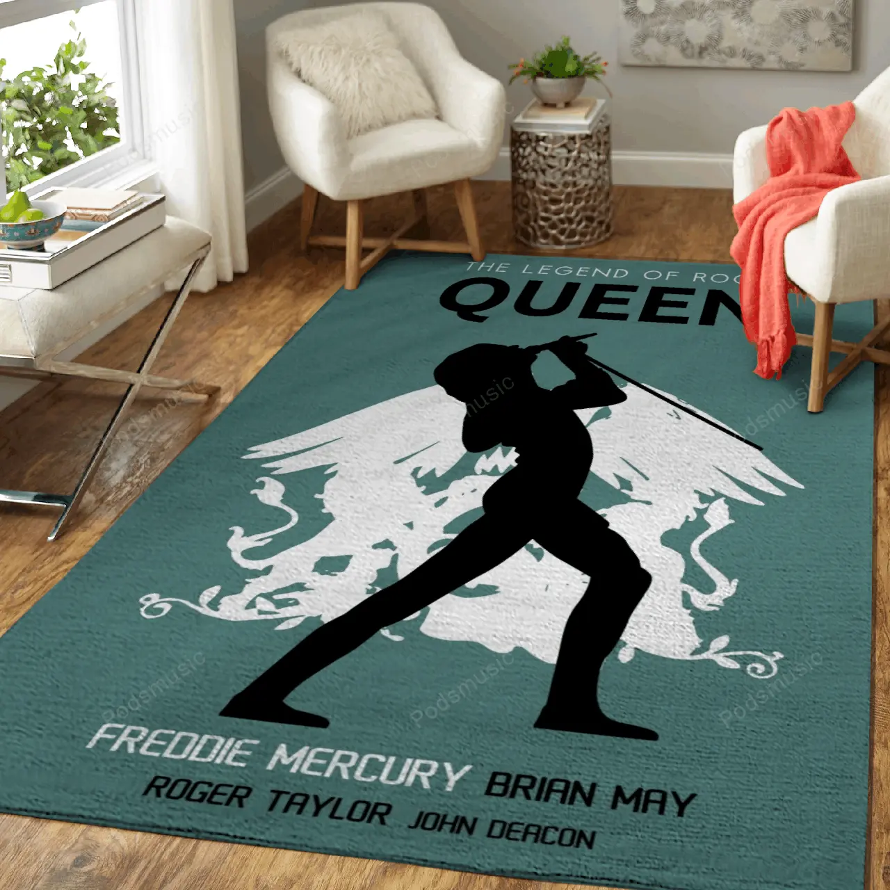 Freddie Mercury Artwork Music Art For Fans Area Rug Living Room Carpet Rug Regtangle Carpet Floor Decor Home Decor