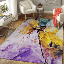 Freddie Mercury Queen Band Music Art Area Rug Area Rug Living Room Carpet Rug Regtangle Carpet Floor Decor Home Decor