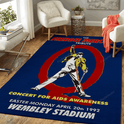 Freddie Mercury Tribute Music Art For Fans Area Rug Living Room Carpet Rug Regtangle Carpet Floor Decor Home Decor