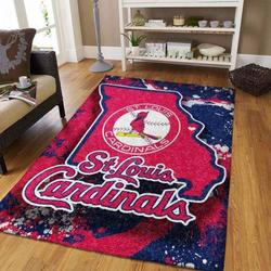 St.Louis Cardinals Rug Living Room Rug Home Decor Living Room The Us Decor