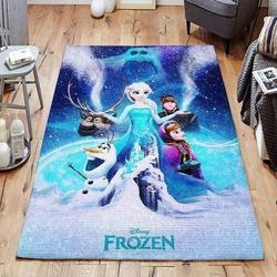 Frozen Movies Elsa And Anna Area Rugs Living Room Carpet Christmas Gift Rug Regtangle Carpet Floor Decor Home Decor