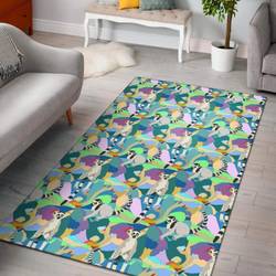 Gambling Poker Pattern Print Area Rug Living Room Rug Home Decor
