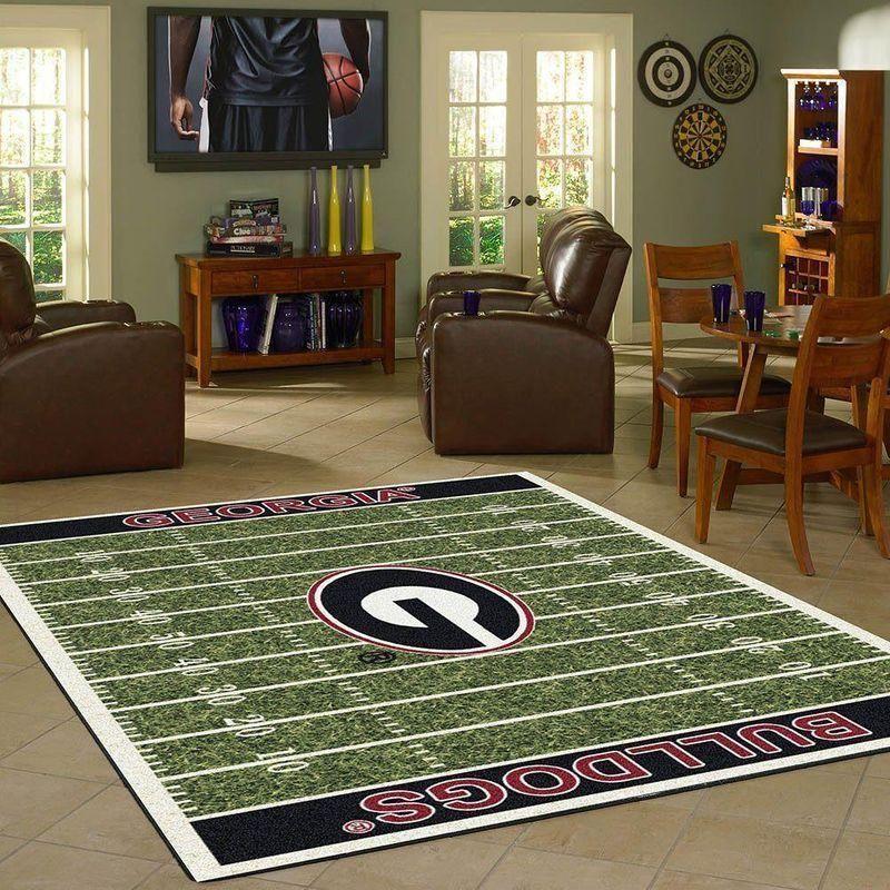 NCAA Georgia Bulldogs Of Thrones Living Room Area Carpet Rug Rcdd81F32724