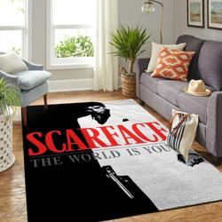 Scarfage The World Is You Area Rug Living Room Rug Home Decor Carpet
