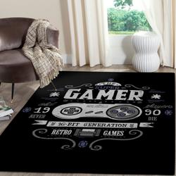 Gamer Area Rug Gaming Rug Regtangle Carpet Floor Decor Home Decor
