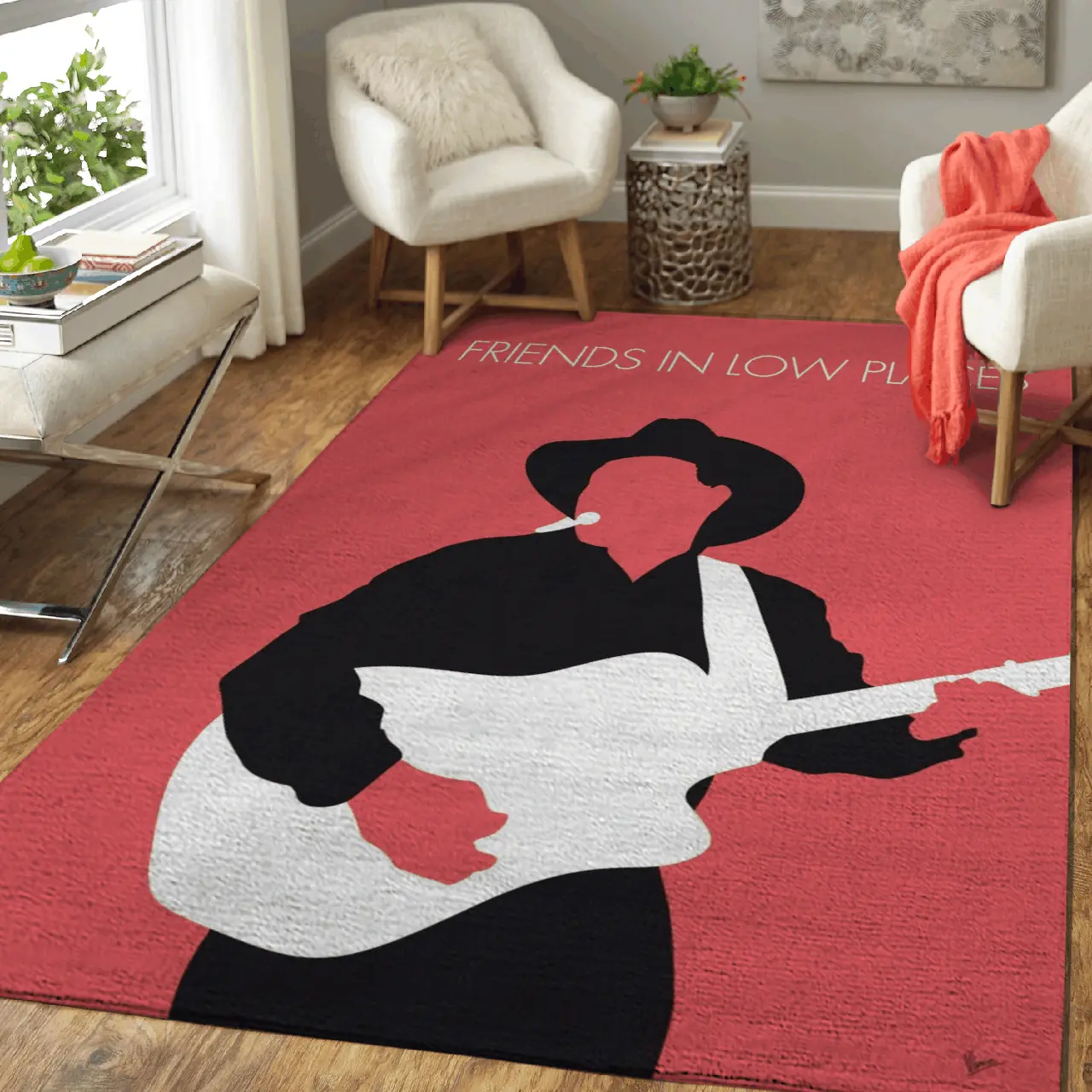 Garth Brooks Friends In Low Places Art Area Rug Area Rug Living Room Carpet Rug Regtangle Carpet Floor Decor Home Decor