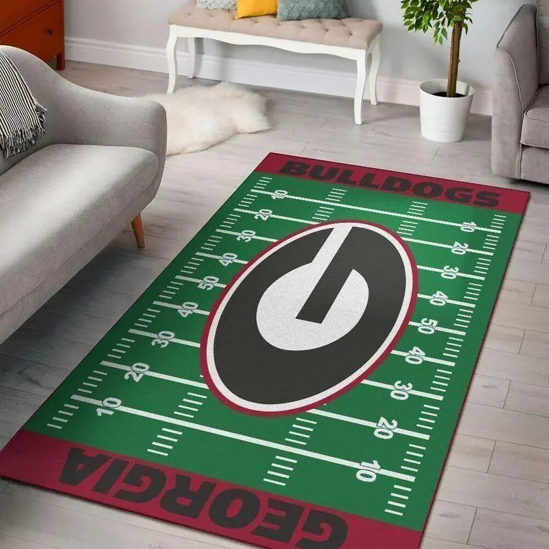 NCAA Georgia Bulldogs Area Rug Carpet Living Room Rug Regtangle Carpet V5586