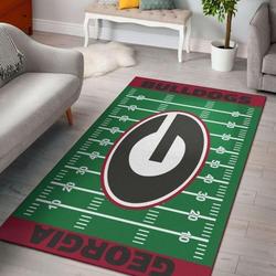 NCAA Georgia Bulldogs Area Rug Carpet Living Room Rug Regtangle Carpet V5586