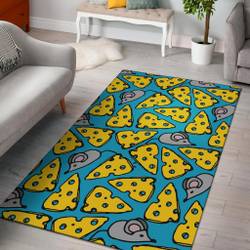 Gingham Blue Pattern Print Area Rug Living Room Rug Home Decor
