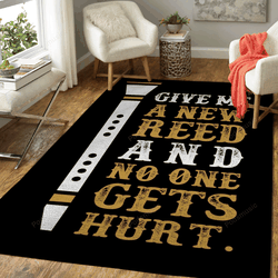 Give Me A New Reed Music Art For Fans Area Rug Living Room Carpet Rug Regtangle Carpet Floor Decor Home Decor
