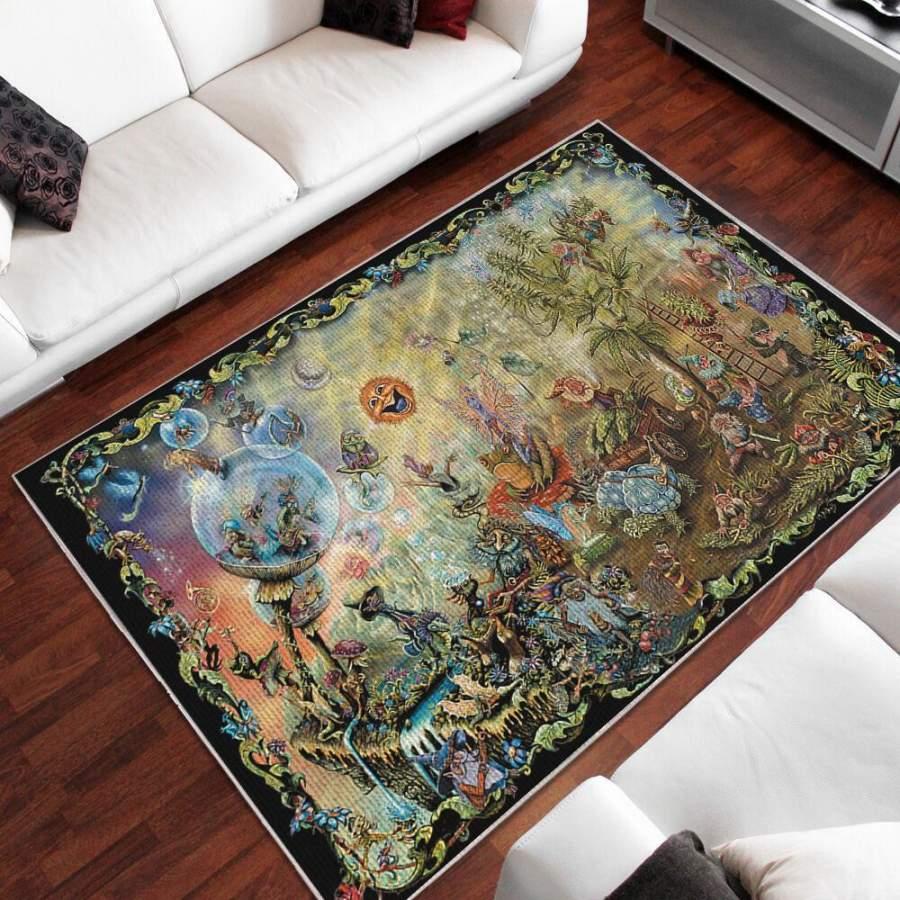 Gnome Area Rug Living Room Rug Home Decor Home Decor Bedroom Living Room Decor