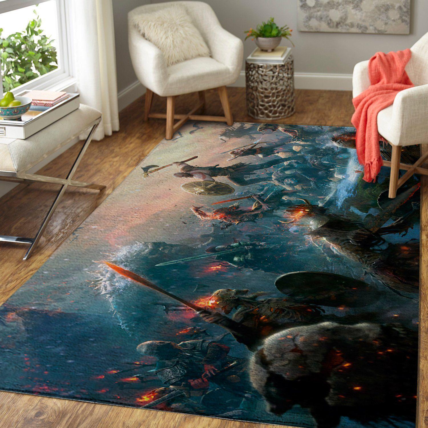 God Of War Area Rug Gaming Carpet Gamer Living Room Rugs Rug Regtangle Carpet Floor Decor Home Decor