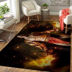 God Of War Area Rug Living Room Rug Home Decor Kratos Gaming Gfd 19091603