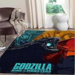 Godzilla Area Rug Movie Carpet Rug Regtangle Carpet Floor Decor V5620