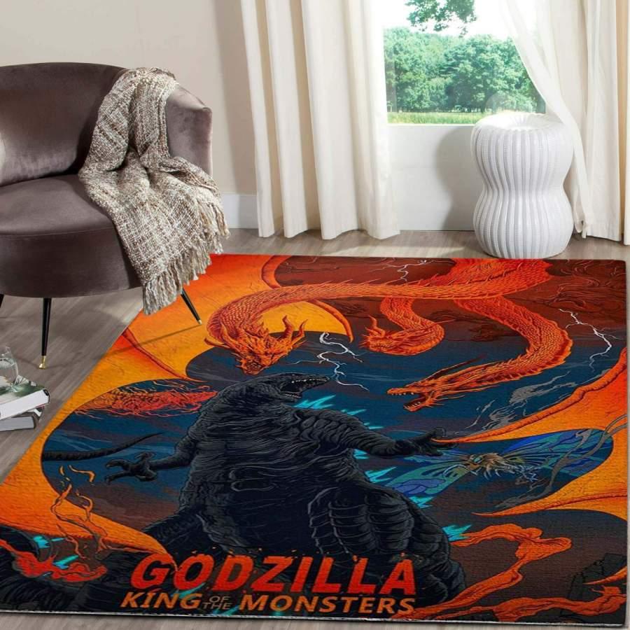 Godzilla Area Rug Living Room Rug Home Decor Movie Carpet Floor Decor 06