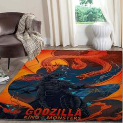 Godzilla Area Rug Living Room Rug Home Decor Movie Carpet Floor Decor 06
