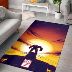 Goku Super Saiyan Blue God Carpet Floor Area Rug Living Room Rug Home Decor Home Decor Bedroom Living Room