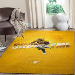 Golden Retrieve And Sunflower Christmas Gift Area Rug Living Room Rug Home Decorc2108 Floor Decor