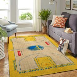 Golden State Warriors Court Nba Carpet Living Room Rug Regtangle Carpet