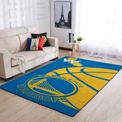 Golden State Warriors Nba Team Logo Carpet Rug Regtangle Carpet Floor Decor Home Decor