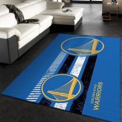 Golden State Warriors Nba Team Logo Rug Room Carpet Custom Area Floor