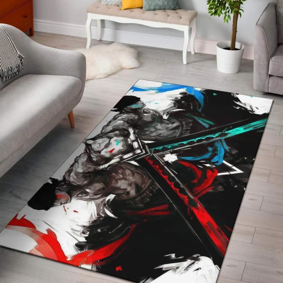 Gorilla Pattern Print Area Rug Living Room Rug Home Decor