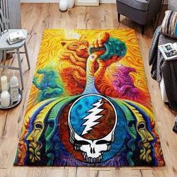 Grateful Dead Area Rug Living Room Rug Home Decor Music Ofd 1911016