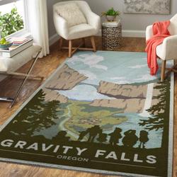 Gravity Falls Area Rug Living Room Rug Home Decor Home Decor Bedroom