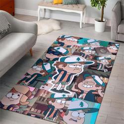 Gravity Falls Cartoon Movies Area Rugs Living Room Carpet Rug Regtangle