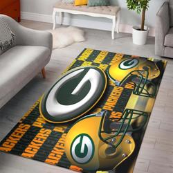 Green Bay Packers Nfl Football Carpet Living Room Rug Regtangle Carpet V1492