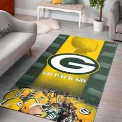 Green Bay Packers Nfl Football Carpet Living Room Rug Regtangle Carpet V1500