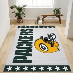Green Bay Packers Banner Nfl Logo Area Rug For Gift Bedroom Rug Home U