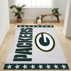 Green Bay Packers Banner Nfl Team Logo Rug Living Room Rug Home Decor