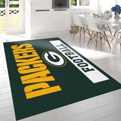 Green Bay Packers Football Nfl Logo Area Rug For Gift Bedroom Rug Us G