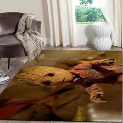 Groot Baby Guardians Of The Galaxy Area Rugs Marvel Superhero Movies Living Room Carpet Christmas Gift Rug Regtangle Carpet Floor Decor Home Decor