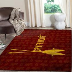 Gryffindor Harry Potter Area Rug Living Room Rug Home Decorfloor Decor The Us Decor