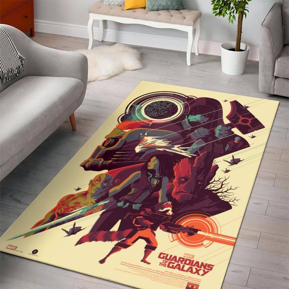 Guardians Of The Galaxy Marvel Movies Area Rugs Living Room Carpet Rug Regtangle Carpet Floor Decor Home Decor