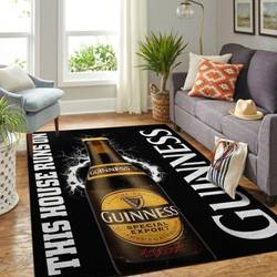 Guinness Area Rug Living Room Rug Home Decor This House Runs On Ofd 2003095