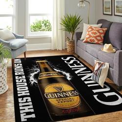 Guinness Area Rug This House Runs On Ofd 2003095 Area Rug Living Room Carpet Rug Regtangle Carpet Floor Decor Home Decor