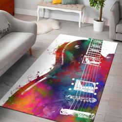 Guitar Area Rug Living Room Rug Home Decors Gift For Fans Floor Decor