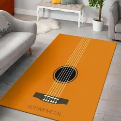 Guitar Area Rug Living Room Rug Home Decors Gift For Fans Halloween Gift