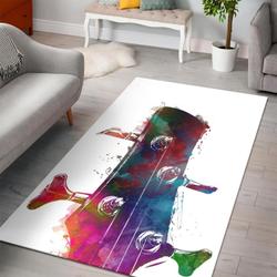 Guitar Area Rug Living Room Rug Home Decors Gift For Fans Home Decor