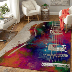 Guitar Art 14 Music Art For Fans Area Rug Living Room Carpet Rug Regtangle Carpet Floor Decor Home Decor