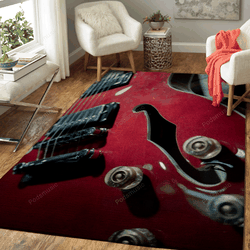 Guitar F Hole Music Art For Fans Area Rug Living Room Carpet Rug Regtangle Carpet Floor Decor Home Decor