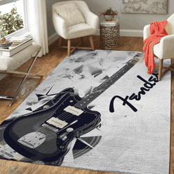 Guitar Fender 4 Music Art Studio Art For Fans Area Rug Living Room Carpet Rug Regtangle Carpet Floor Decor Home Decor