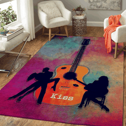 Guitar Kiss Music Art For Fans Area Rug Living Room Carpet Rug Regtangle Carpet Floor Decor Home Decor