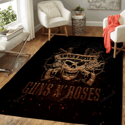 Gun N Roses Music Symbols Art For Fans Area Rug Living Room Carpet Rug Regtangle Carpet Floor Decor Home Decor