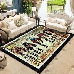 Guns N’ Roses Area Rug Music Ofd 190909 Area Rug Living Room Carpet Rug Regtangle Carpet Floor Decor Home Decor